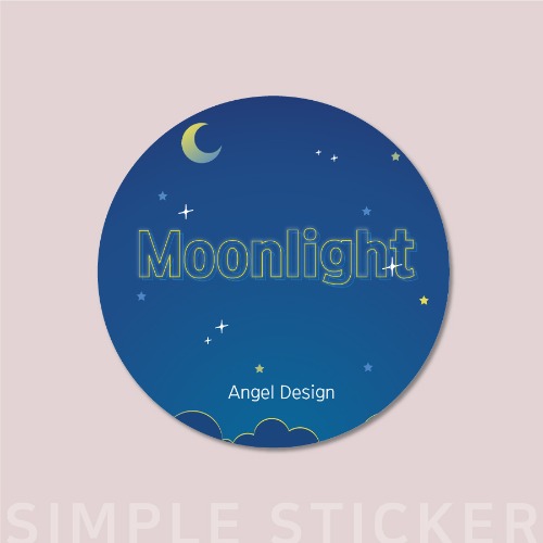 Moonlight [디자인 스티커]피알엔젤(PRangel)