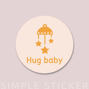 Hug baby [심플 엣지 스티커]피알엔젤(PRangel)
